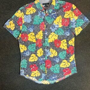 Tommy Hilfiger Multicolor Leaf Print Men's Shirt